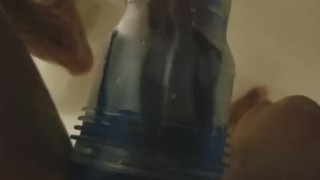 Fucking Fleshlite Turbo In Shower 