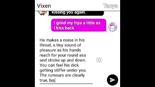 Cute party girl sext roleplays her first anal