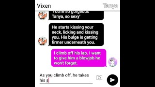 Cute party girl sext roleplays her first anal