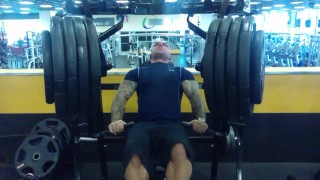 Masculine Jason benching