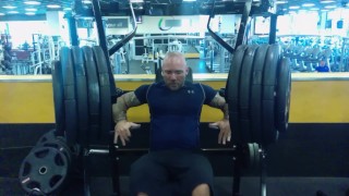 Masculine Jason benching