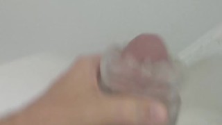 Masturbating with Fleshlight Quickshot