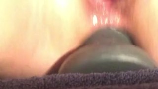 huge butt plug deep in my ass with squirting