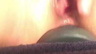 huge butt plug deep in my ass with squirting