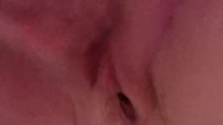 Quick amateur squirt in shower
