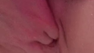 Quick amateur squirt in shower