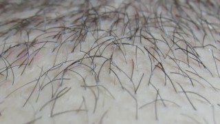 Extreme close up on my hairy big clit pussy