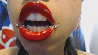 320px x 180px - Completely Smearing Bright Red Lipstick and Making a Mess - Free Porn  Videos - YouPorn