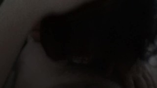 She Finishes Him onto Her Tits! Homemade Real Couple Blowjob/Handjob!