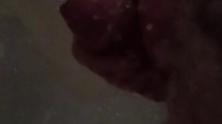 Hard in shower