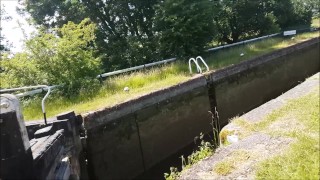 Canal Side Risky Public Doggystyle & Sucking