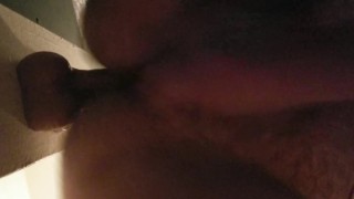 crossdresser taking dildo