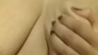 Playing with my titties...