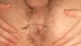 Porn Star Jay Austin Pushes a Hot Load out of his Bubble Butt