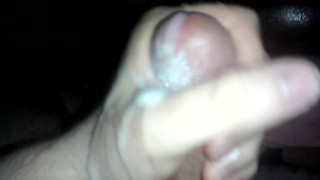 20 year old Moaning and Exploding cum at friends house