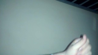 20 year old Moaning and Exploding cum at friends house
