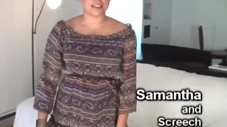 Thick brunette amateur gets ass fucked deep