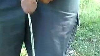 Peeing outside