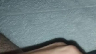 Rubbing one out while my girl showers :) (cumshot)