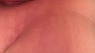 Rubbing my clit with my toy squirting