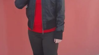 Non-nude public outdoor smoking video. Goddess wears high heeled boots.