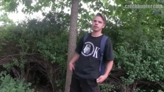  CZECH HUNTER 260 - Hunk Enjoys A Good Bareback Pounding Out In The Wild