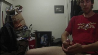 Lots of Cum Watching Li Moon Masterbate !!
