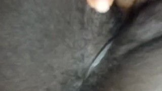 Playing with pussy while my husband is in the shower