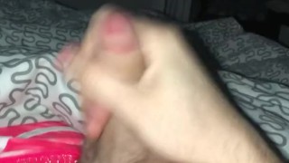 Beginning sissy faggot jerking!