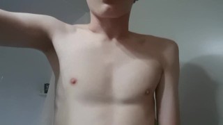 Me masturbating in jogger pants then having an explosion.