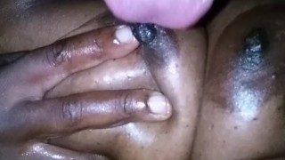 Rubbing my Breast