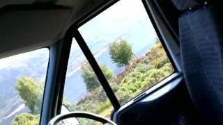 Van Driver Fills Condom With Cum In Public