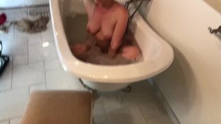 Stepson catches me cheating on his dad so I let him fuck me too