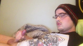 Did Not Mean To Cum on My Face! Lol. Accidental Self Facial, Powerful Cum!