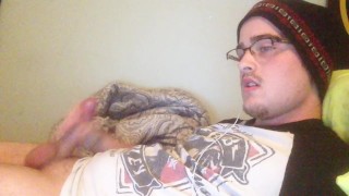 Did Not Mean To Cum on My Face! Lol. Accidental Self Facial, Powerful Cum!