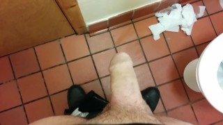 HUGE Messy Cumshot In Public Toilet - SlugsOfCumGuy