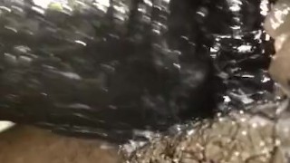 Teaser - Full Video Available me shoving a 9 in dildo in my hairy pussy