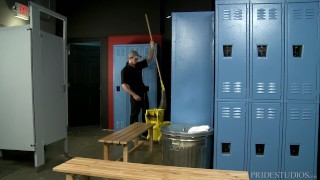 Young Muscle College Boy Rough Fucks Horny Janitor