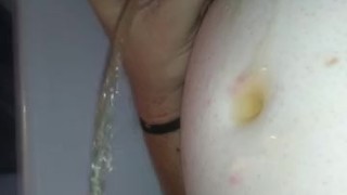 Peeing hard