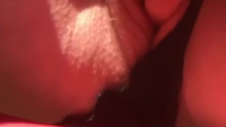 Lonely MILF outside touching pussy