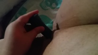 Bbw plays with pussy while waiting for husband to come home and fuck