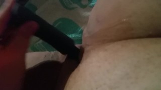 Bbw plays with pussy while waiting for husband to come home and fuck