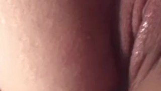 Teen uses dildo on wet pussy