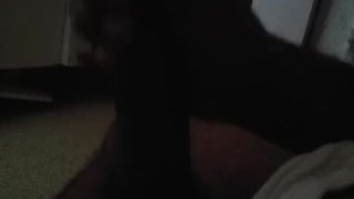 Masturbating