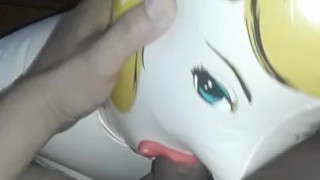 bj and cum with a doll