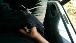 Risky Public Cock Wank & Condom Fill