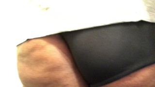 Work out shorts up my ass