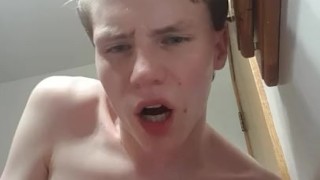 Fucking sex toy and listening to jazz