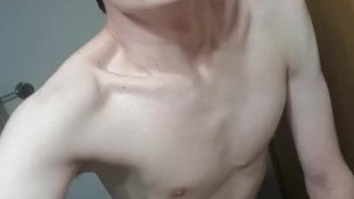 Fucking sex toy and listening to jazz