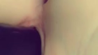 Horny young mom sneaks her toy in the laundry room